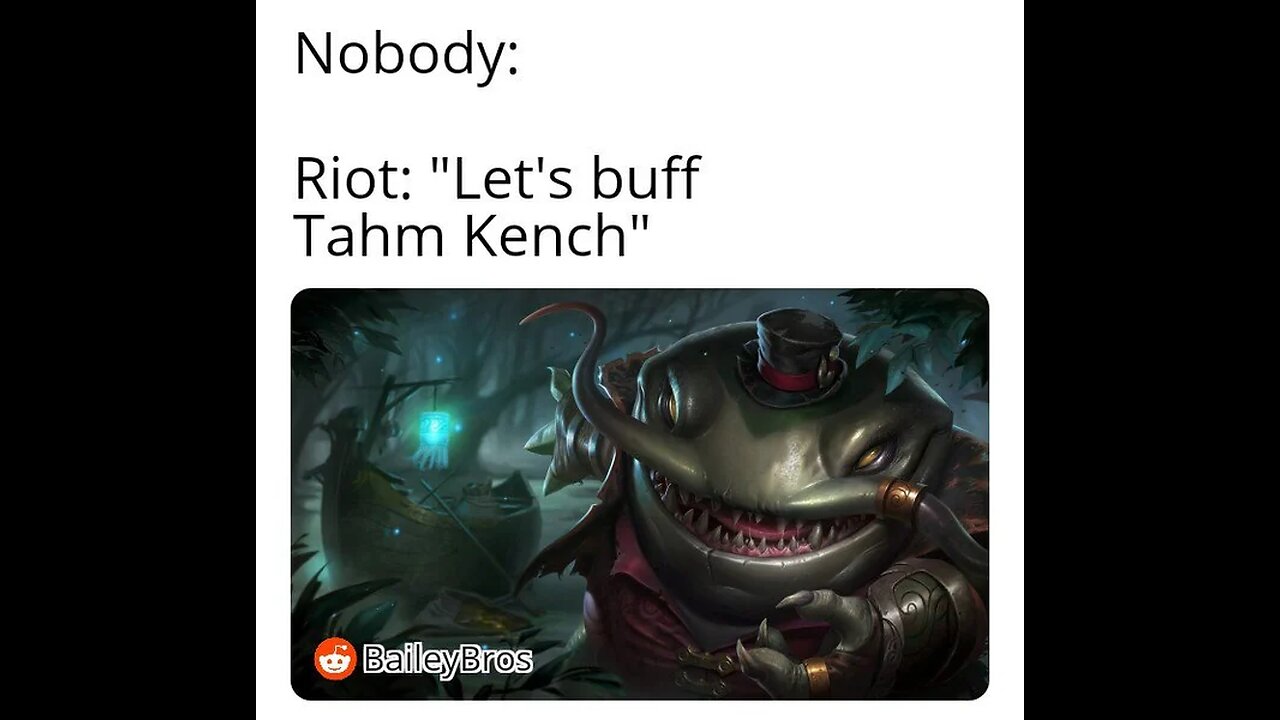 Tahm busting Teemo open toplane ftw