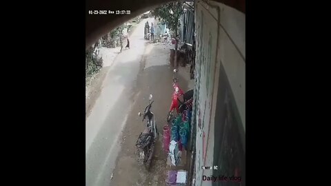 The boy's motorcycle escape from the police