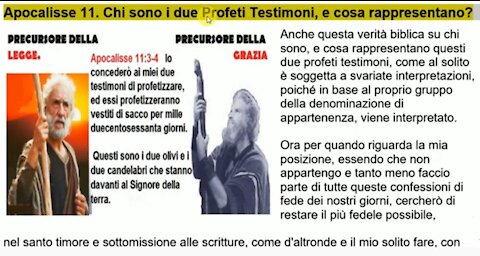 Apocalisse 11. Chi sono i due Testimoni Profeti, e cosa rappresentano?