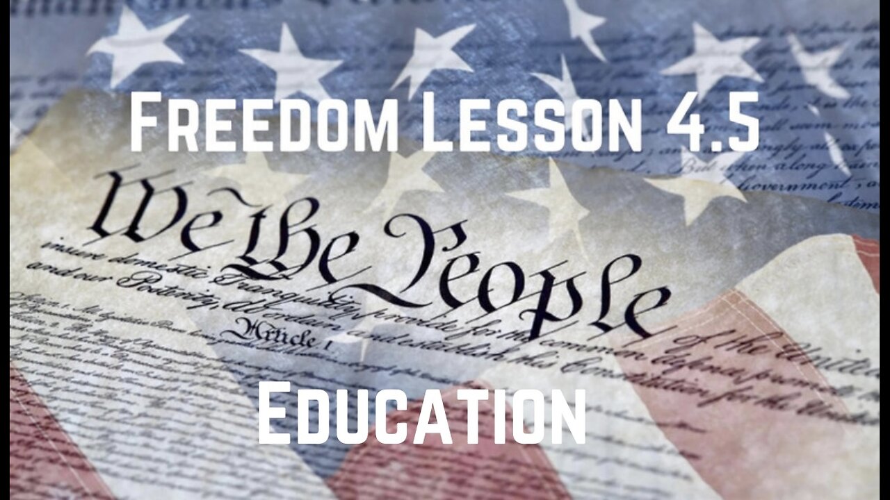 Freedom Lesson 4.5: Education by Dr KL Beneficiary