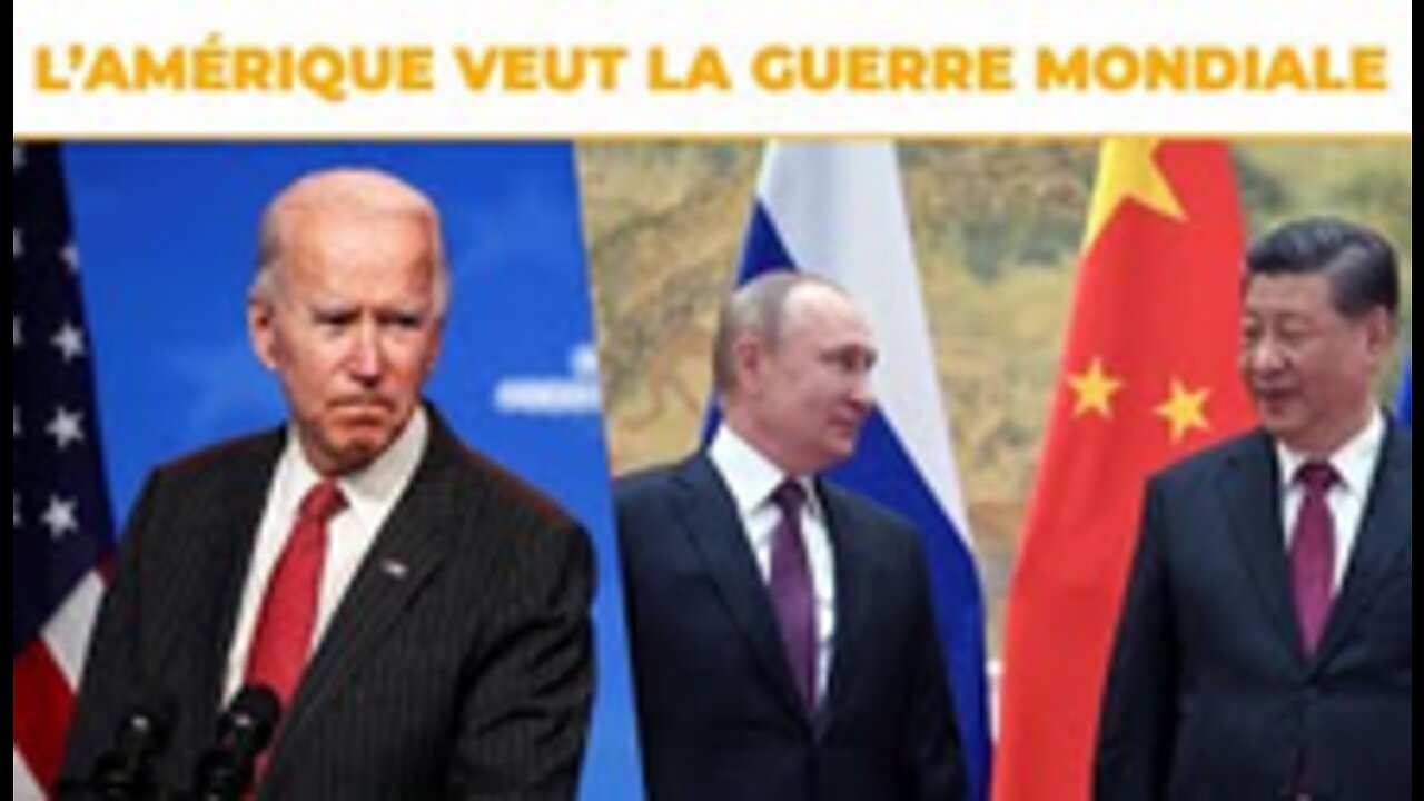 Taïwan les États-Unis cherchent la 3è guerre mondiale !