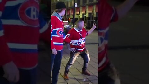 Habs fan dance battle with police 🤣