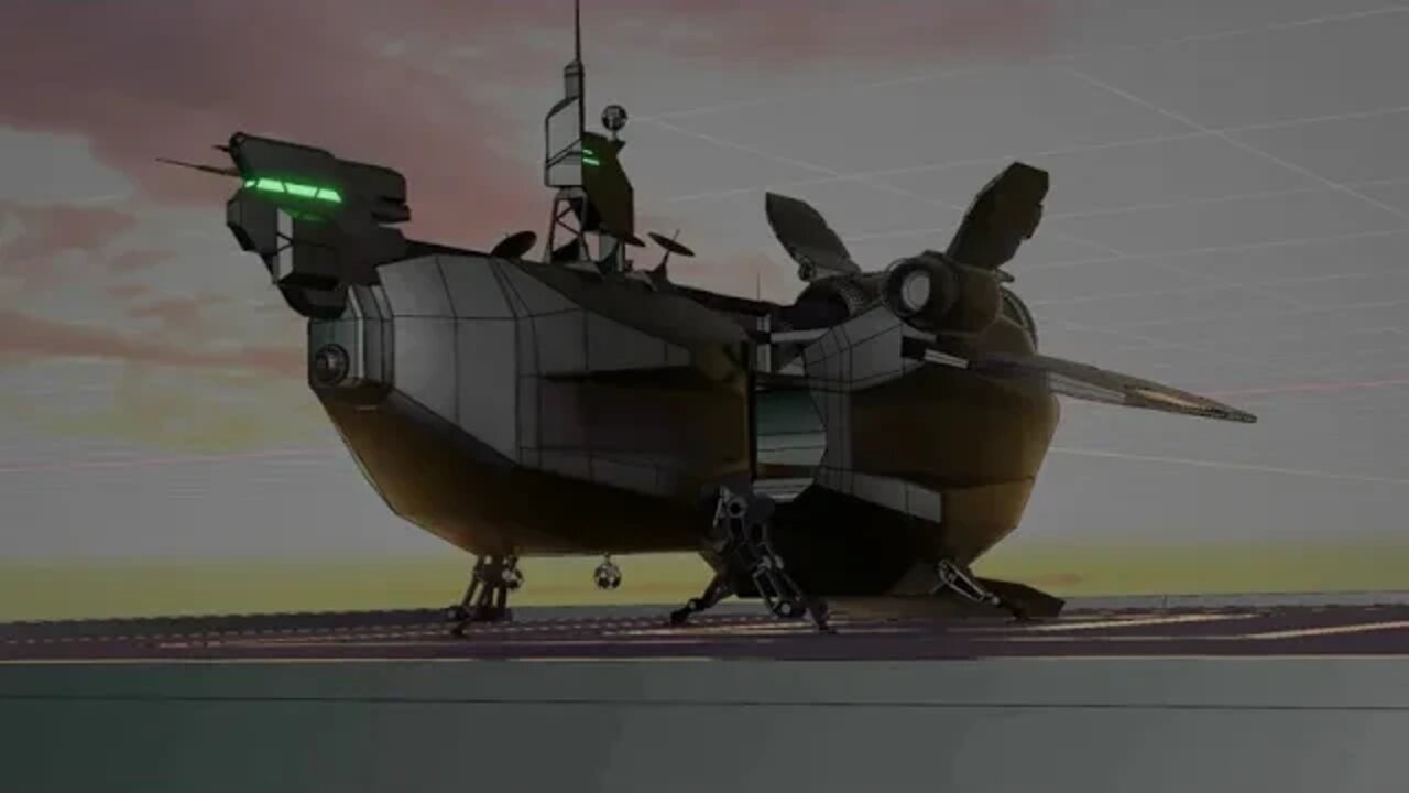 spaceship turnaround ideetje 0010001 0253 landing wireframe render vid edit 001