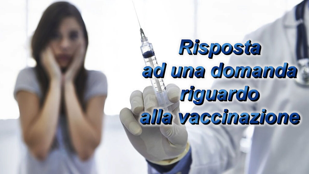 PCB: Risposta ad una domanda riguardo alla vaccinazione