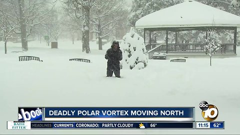 Deadly polar vortex moving north