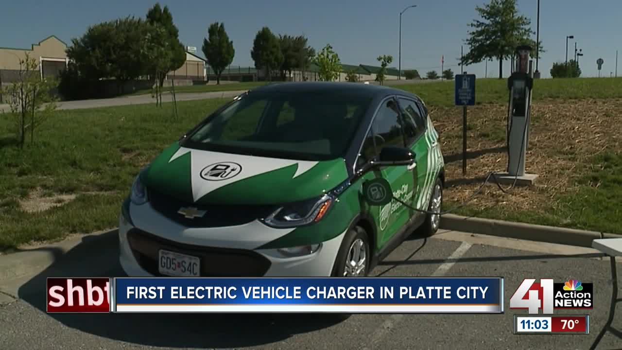 First electric vehicle charger in Platte City open for business