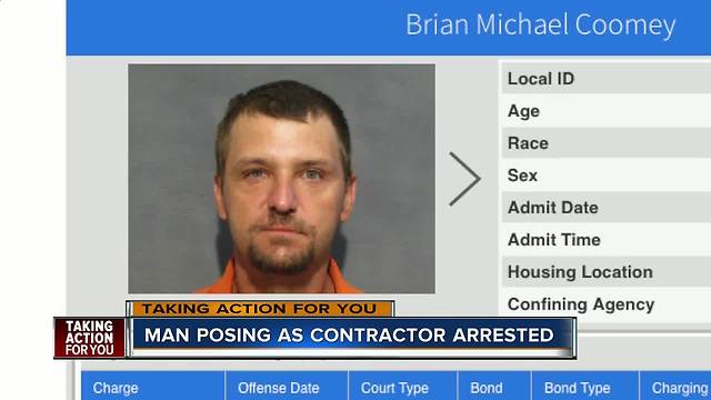 Man accused of posing as a contractor captured out of state