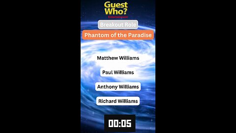 Guest This Actor #108 Like A Quick Quiz? | Phantom of the Paradise