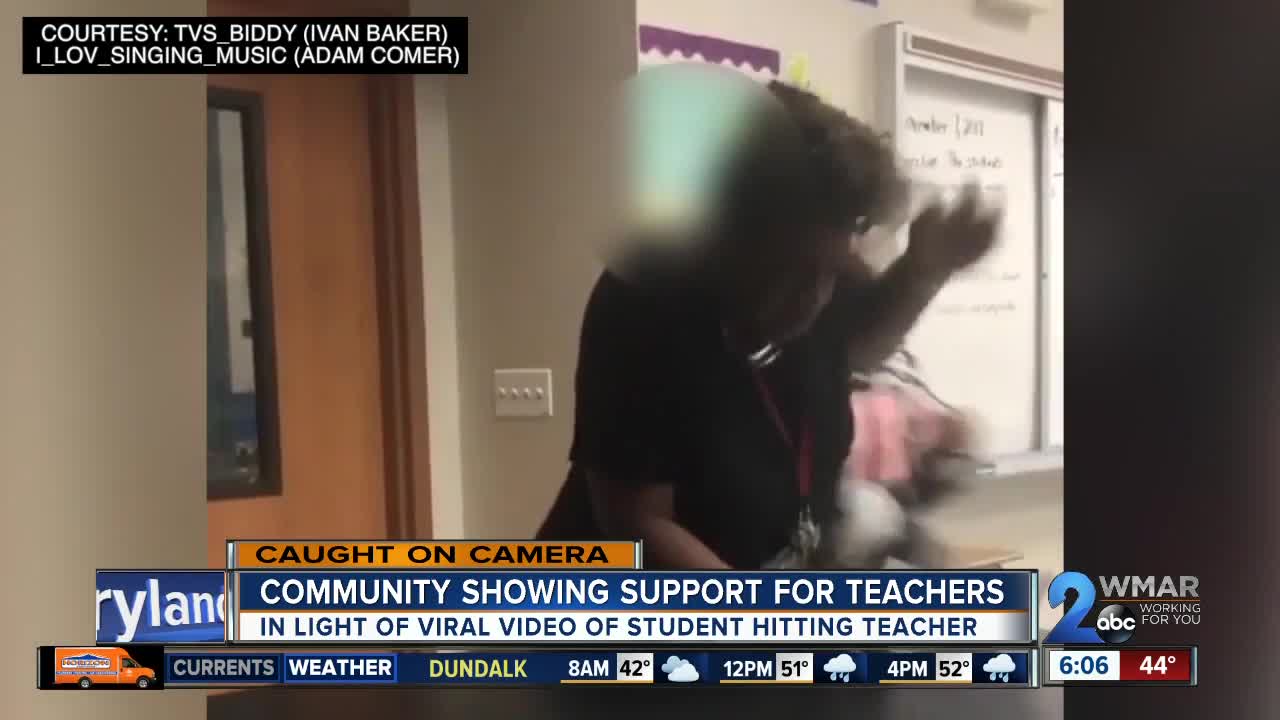 Community coming together after teacher punched in face