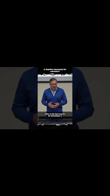 Is baptism necessary for salvation? #Shorts