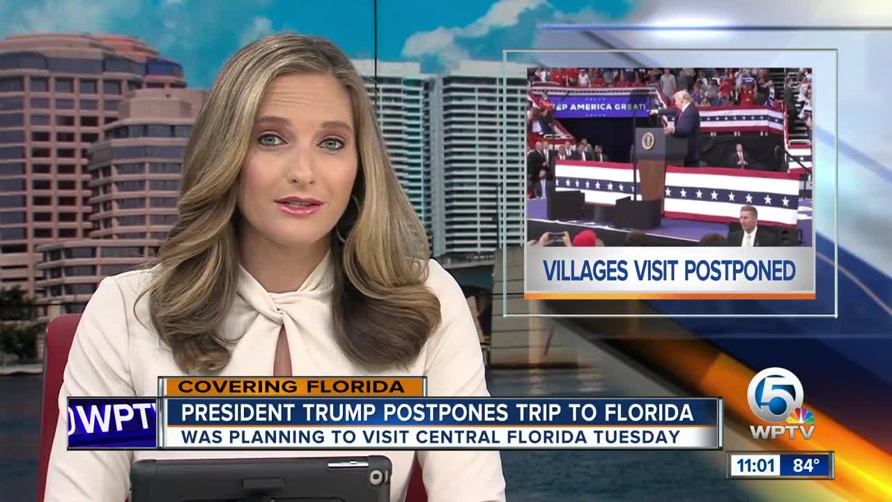 President postpones Florida trip