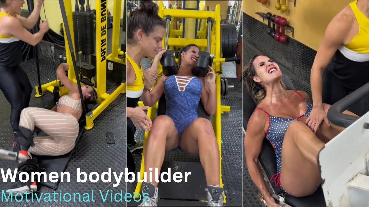 Women bodybuilder | Gym workout | strong woman