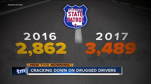 Drugged driving arrests skyrocketing across Wisconsin