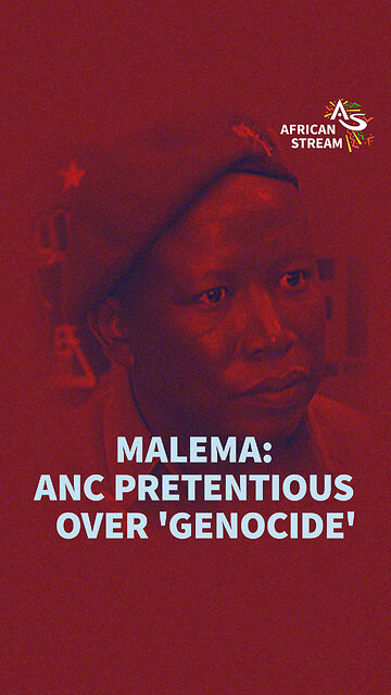 ANC SUPPORTING GENOCIDE - MALEMA