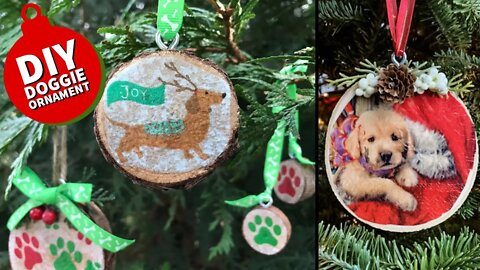 How To Make Mod Podge Wood Disc Ornaments