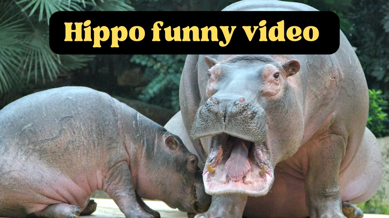 Hippo funny video