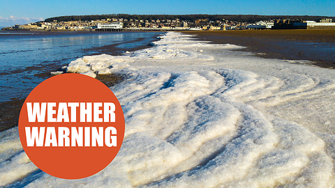 Sea freezes over as UK gripped by the Beast from the East