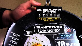 Granitestone Diamond pan does it stick does it scratch?