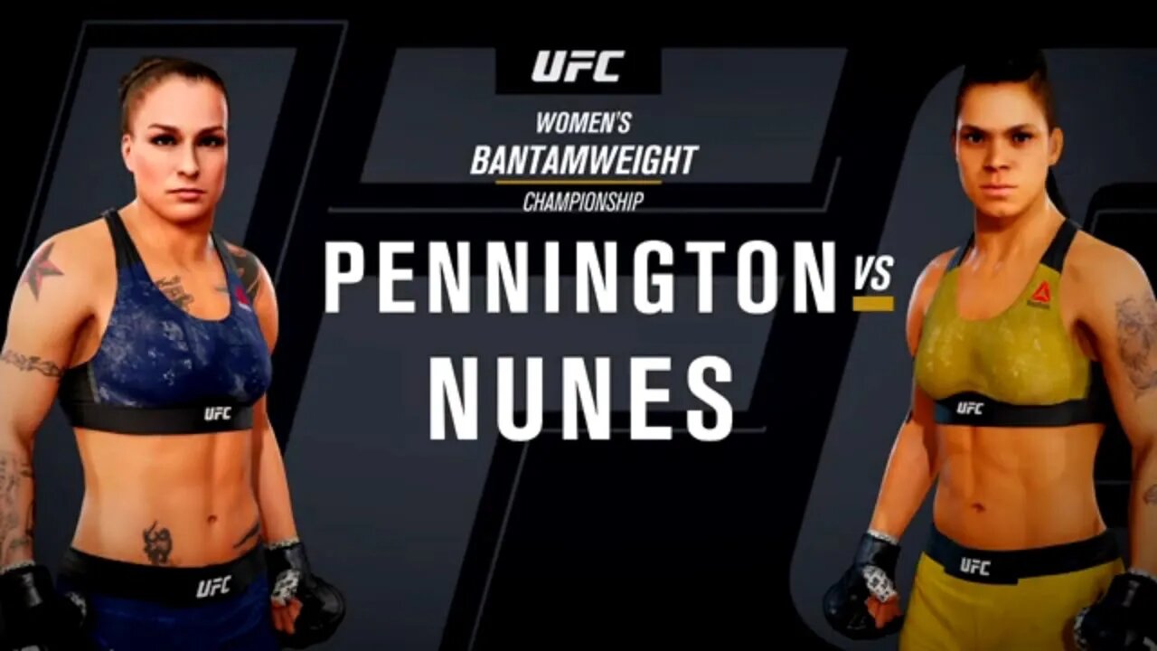 EA Sports UFC 3 Gameplay Amanda Nunes vs Raquel Pennington