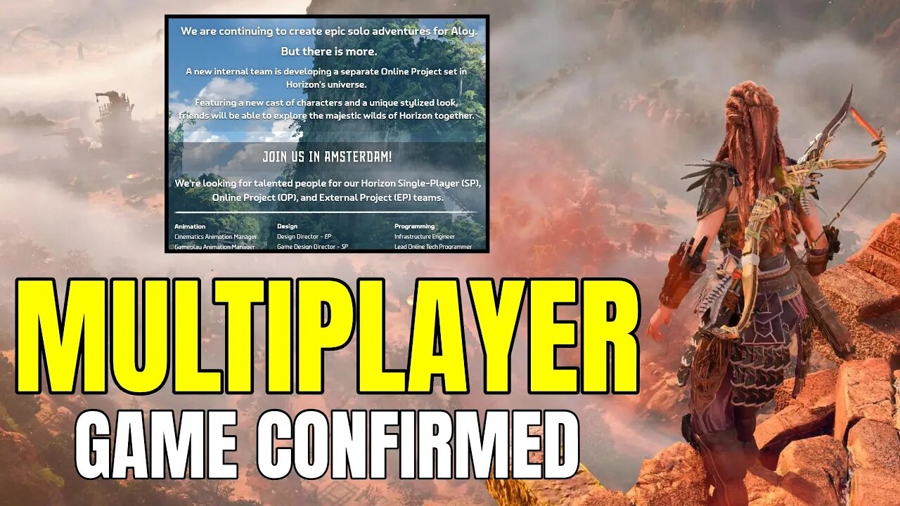 Horizon Multiplayer Game CONFIRMED By Guerrilla Games - What We Know