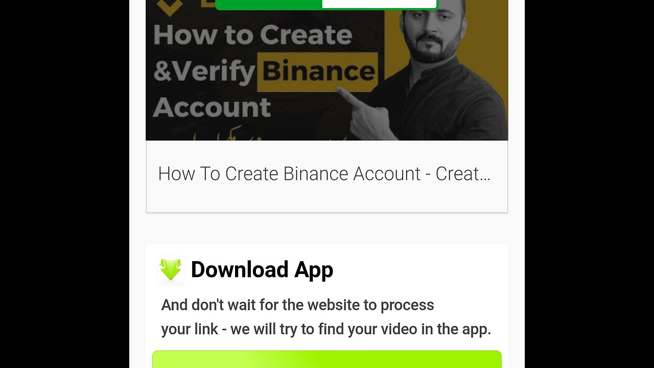 How to create acount on binanace