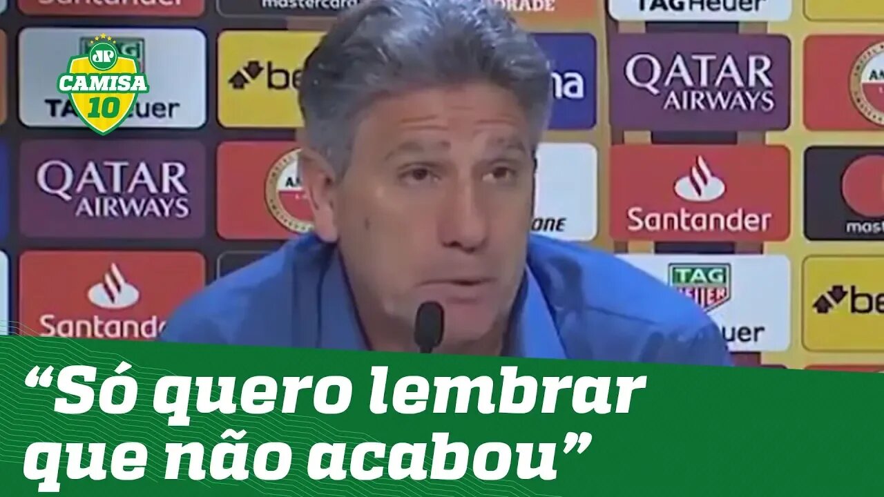 Provocou? Renato Gaúcho manda RECADO ao Flamengo após 1 a 1!