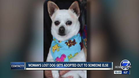 Woman loses dog, finds out it had been adopted from a shelter