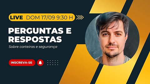 LIVE #215 - Perguntas sobre Carteiras e Segurança nas Criptomoedas