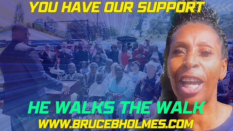 Bruce B Holmes walks the walk