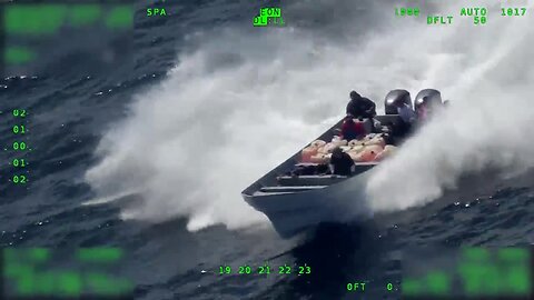 FULL: US Coast Guard shares video of suspected drug smugglers throwing cocaine into ocean