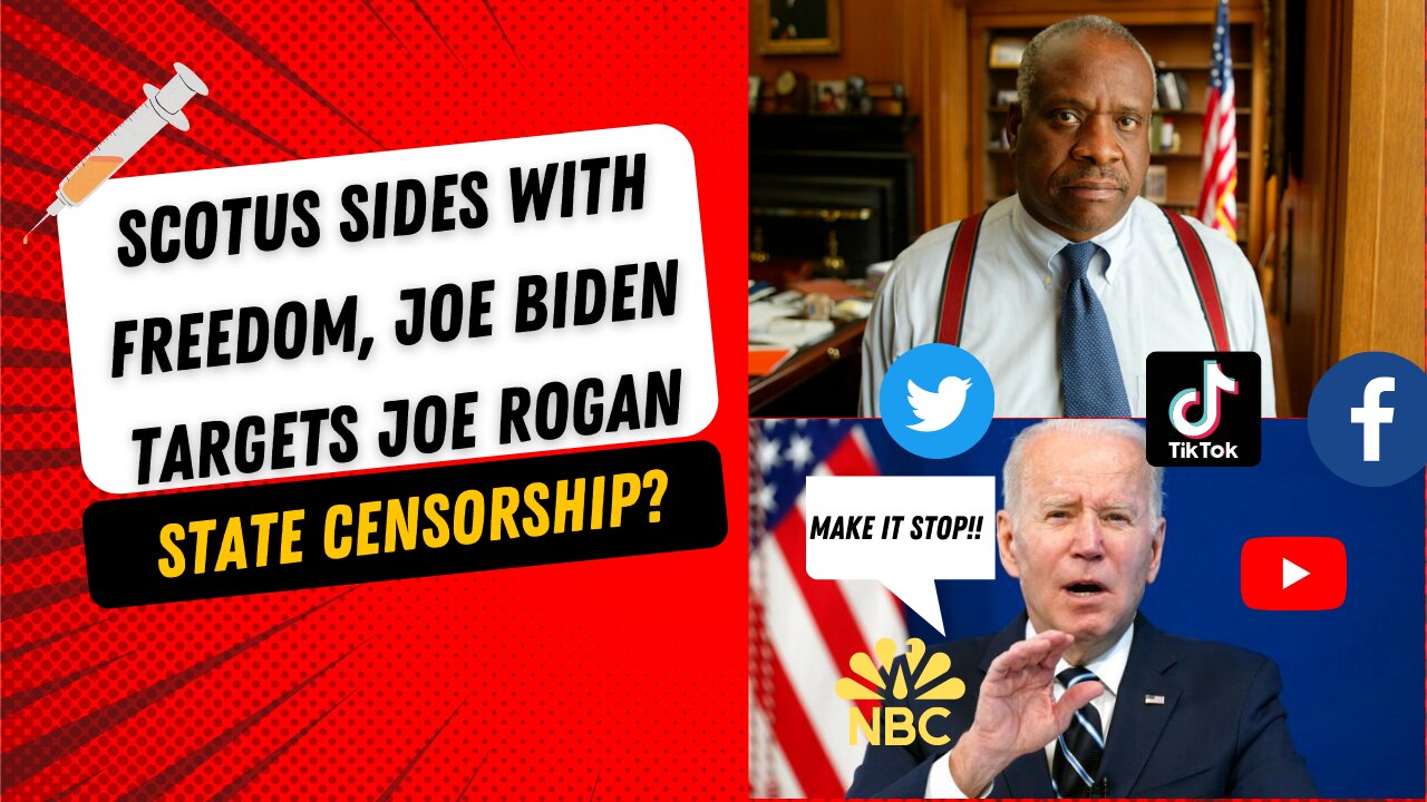 Clarence Thomas' SCOTUS Flexes for Freedom, Biden Doctors Target Rogan