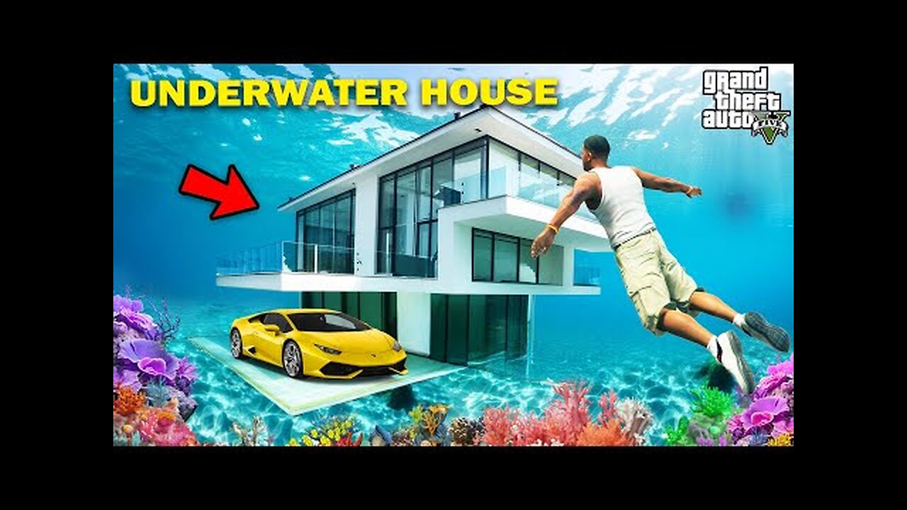 GTA 5 : Franklin Buying Ultra Luxury Underwater House GTA 5 !