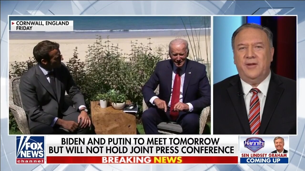 Pompeo: Biden Not Holding Press Conference With Putin Shows 'Enormous Weakness'