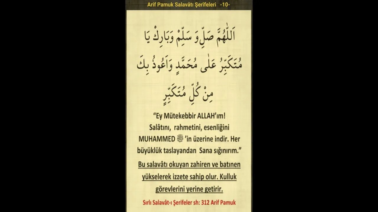 SIRLI SALAVATI ŞERİFELER 10 (sesli)
