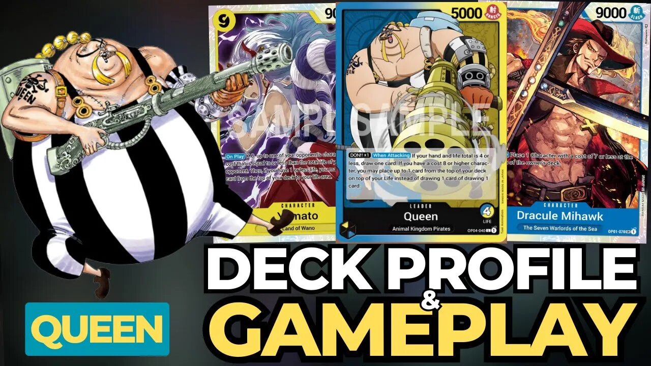 (OP04) Queen (Blue/Yellow) Deck Profile & Gameplay | One Piece Card Game