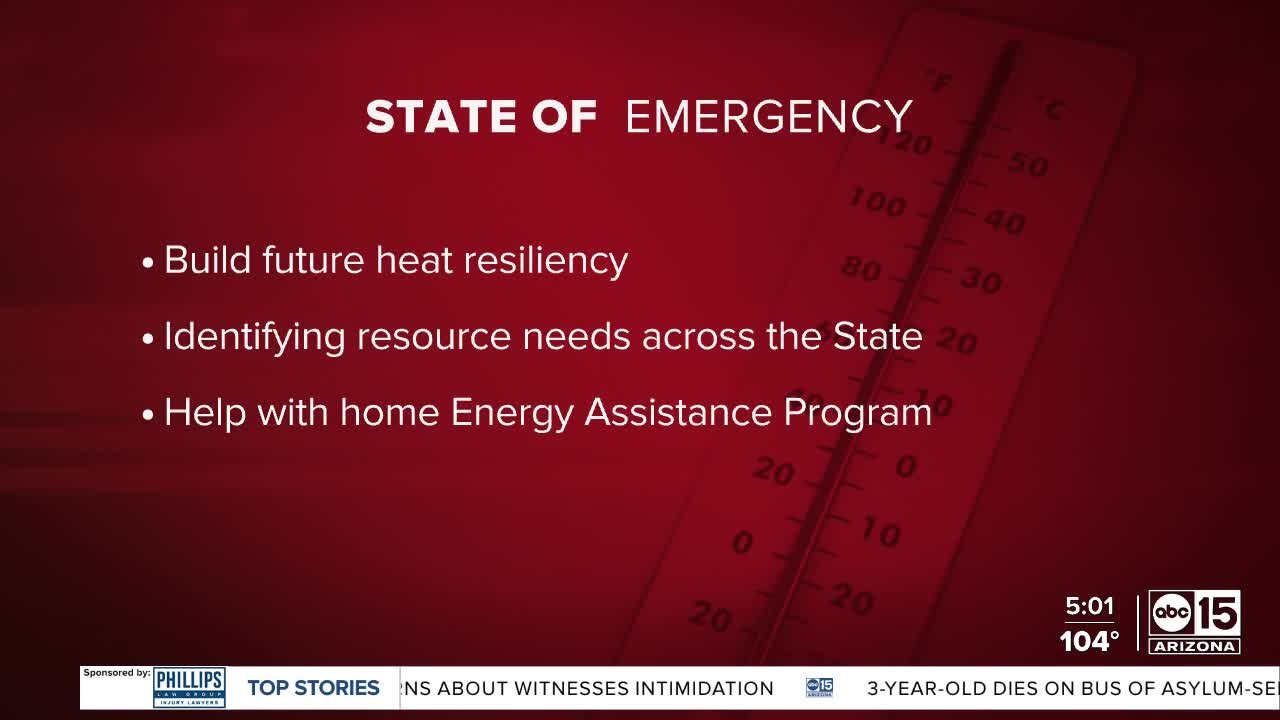 Governor Hobbs declares state of emergency due to excessive heat