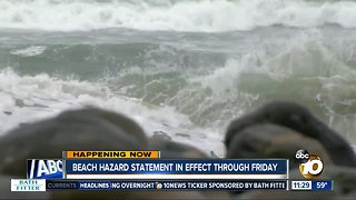Beach hazard statement in effect