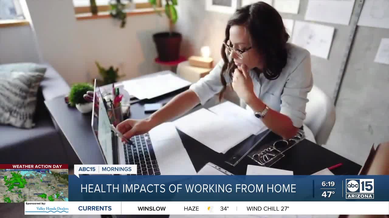 Health impacts of working from home