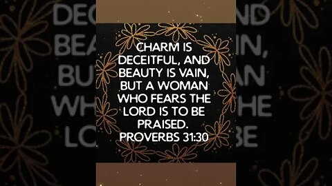 Proverbs 31:30