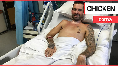 Gym-mad dad paralysed from the nose down by rare immune disorder triggered by -- a chicken CURRY