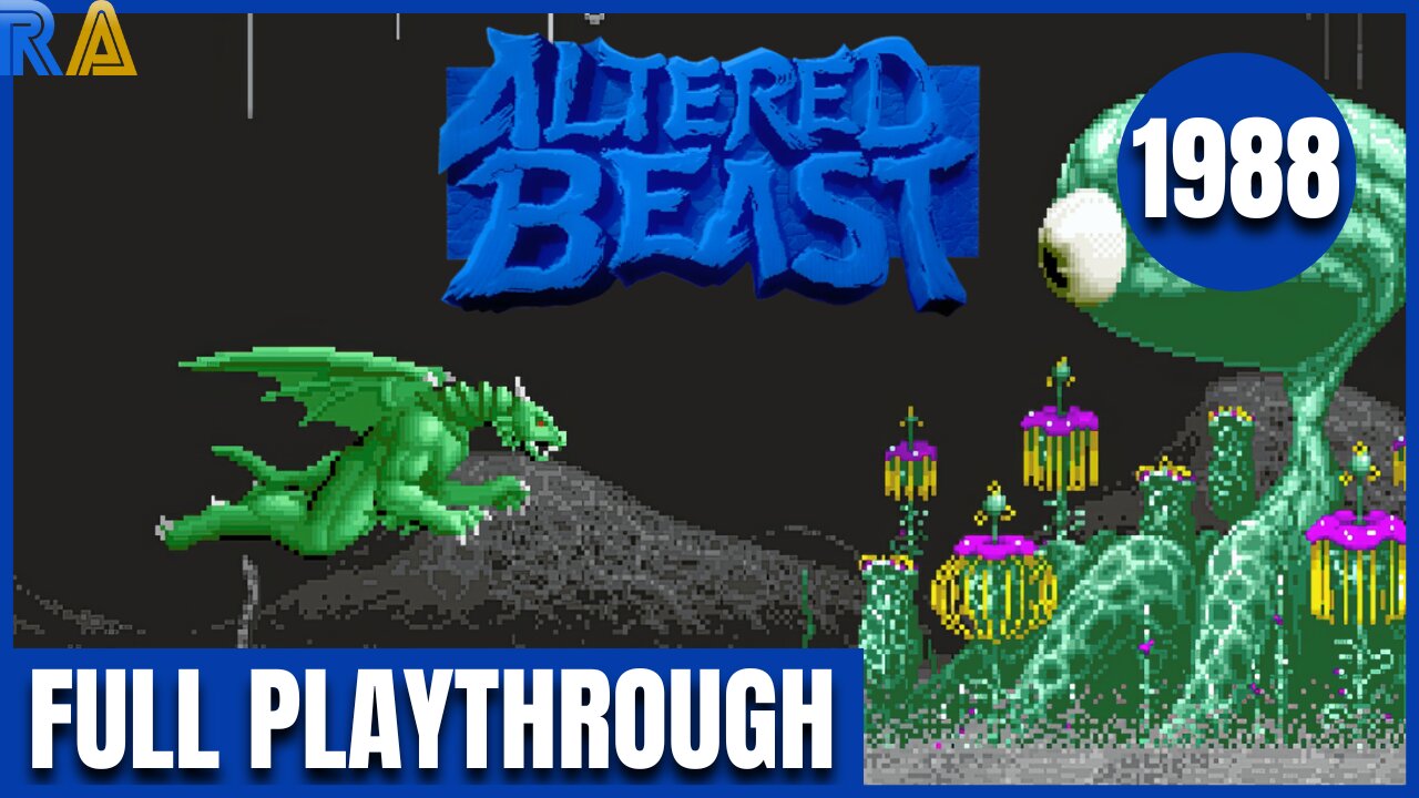 Altered Beast Arcade (1988) Full Playthrough with Retro Achievements