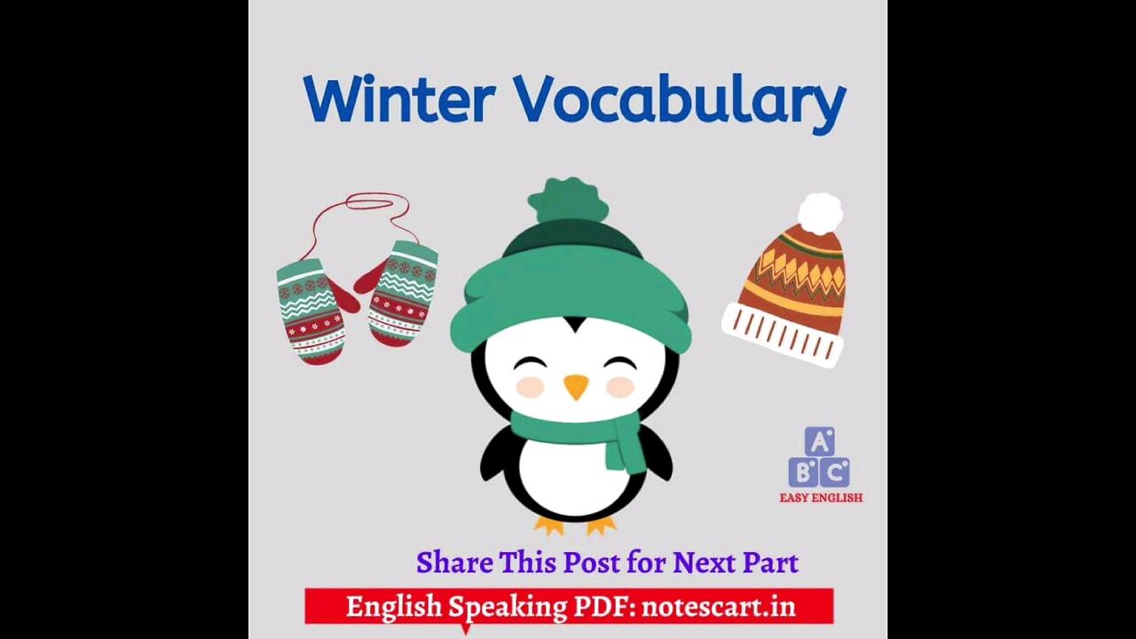 Wow 👌 Amazing Winter related vocabulary// #English vocabs by Amansirskillstrainer// Winter season..