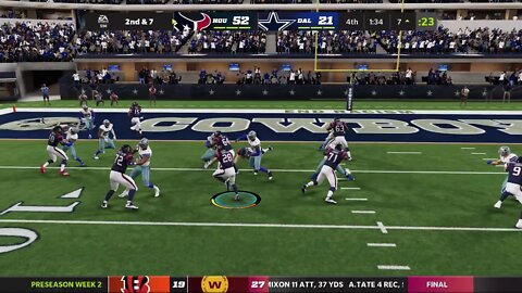 Madden NFL 22 on Stadia - Franchise as Watson