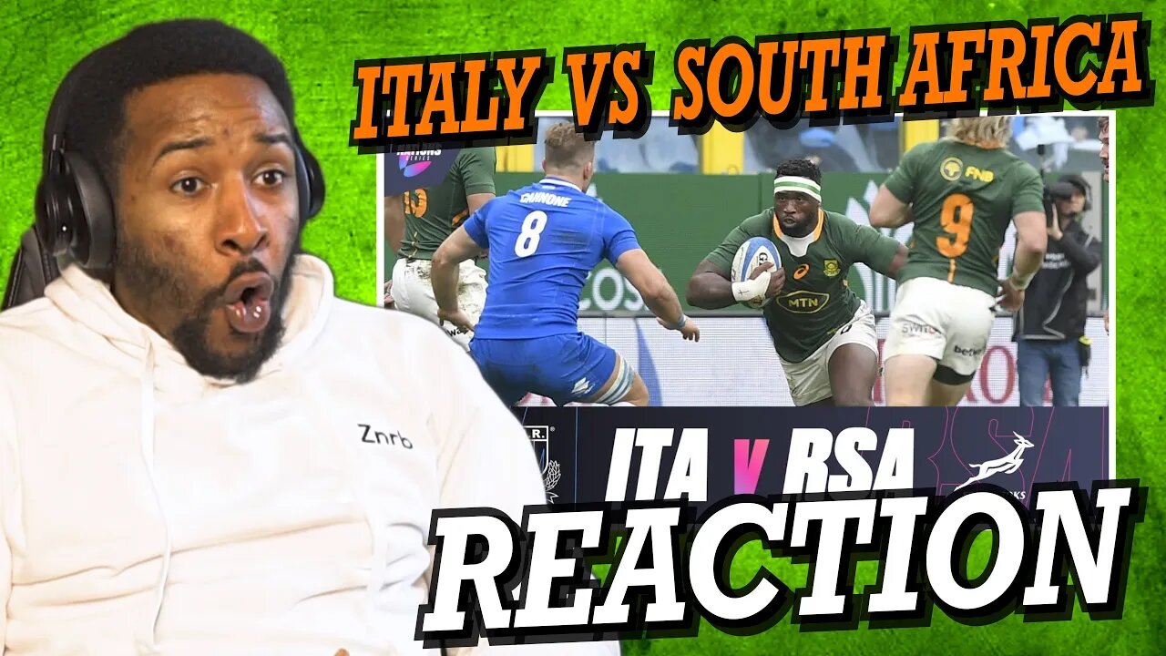 ITALY V SOUTH AFRICA | AUTUMN NATIONS 2022 | EXTENDED HIGHLIGHTS | REACTION!!!