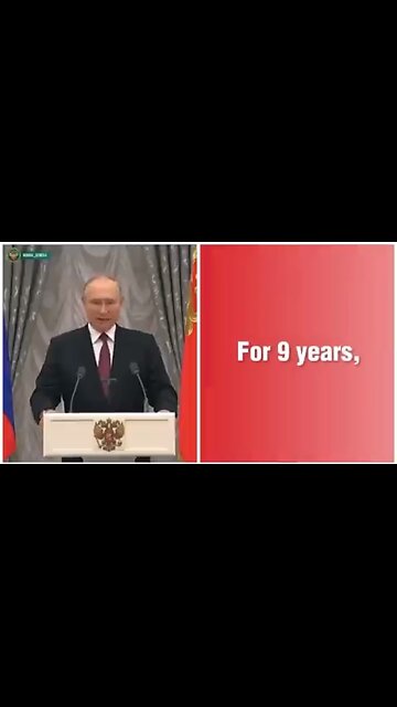 Putin warns the west 9 years ago