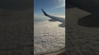 Fluffy Clouds on JetBlue Flight