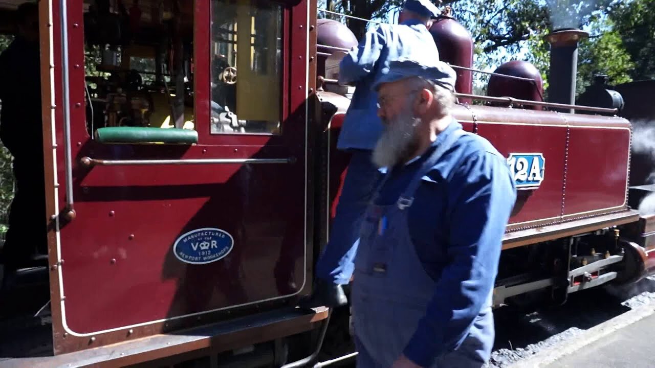 Puffing Billy Steam Train Boiler Stoking