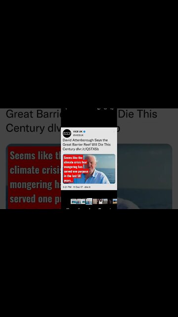 Climate fear mongering: the rich get richer, the poor get poorer.