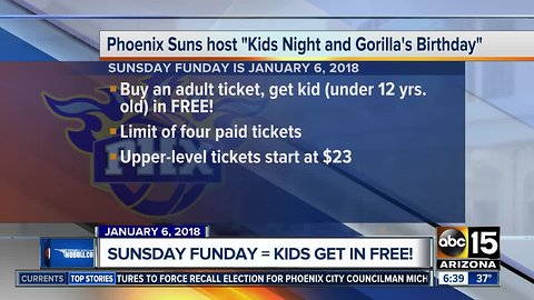 Enjoy Sunsday Funday for kids!