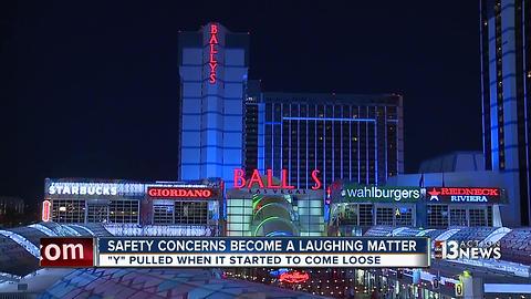 Bally's working to replace missing letter in sign